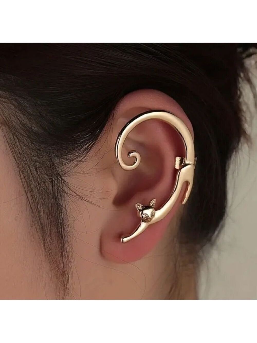 Design with Gold/Silver Cat Ear Wrap Catlovers Style ( 1 Pc )